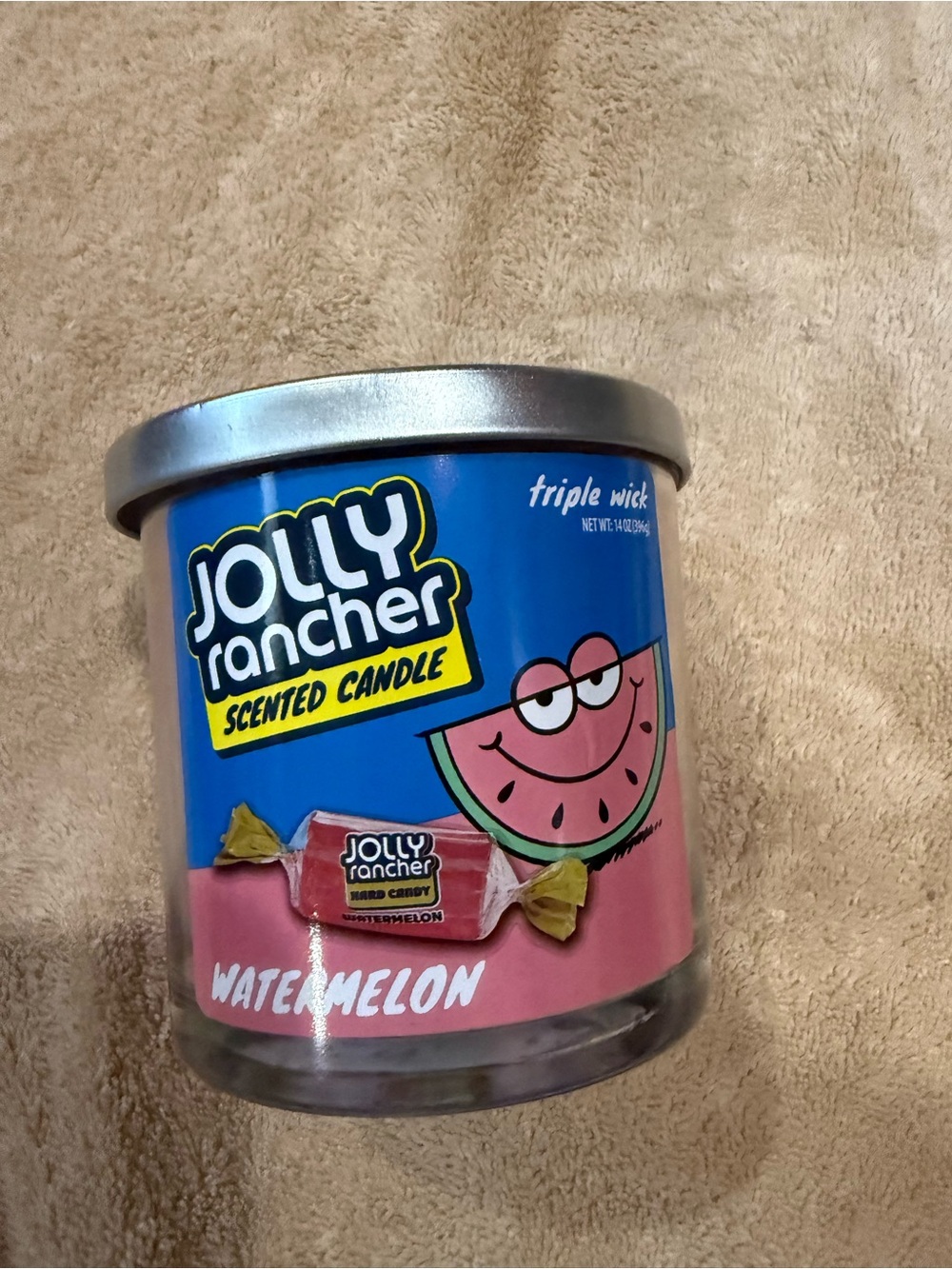 Jolly Rancher Embossed Silver Tin